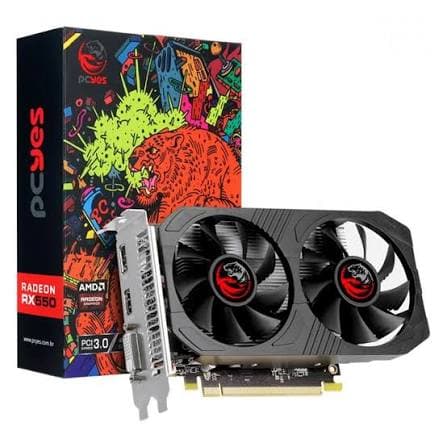 Placa de Vídeo Radeon Gamer Amd Rx550 Gddr5 8g Dvi Hdmi Dp Revenger